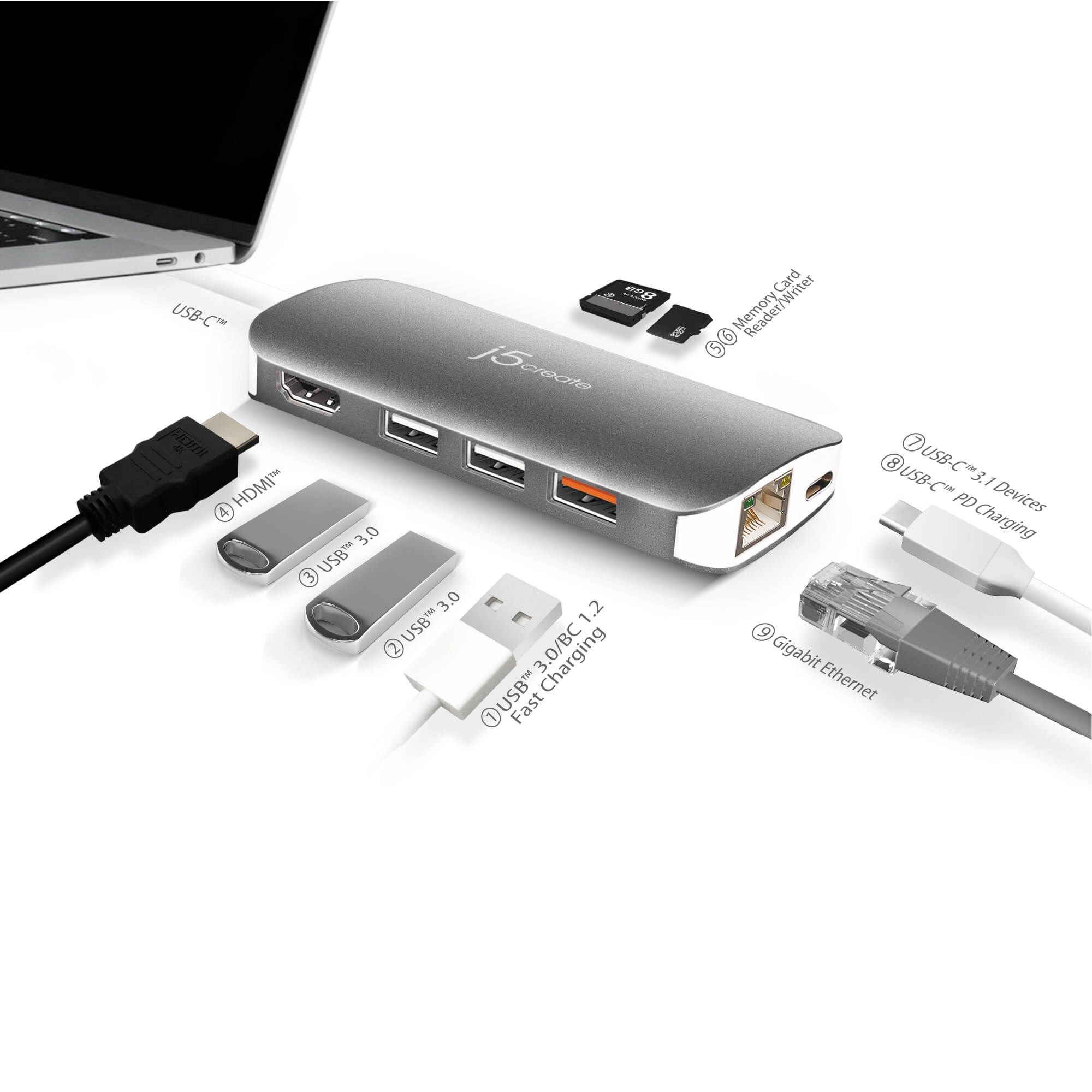 Customer Reviews: j5create 3-Port USB 3.0 Hub and HDMI Adapter